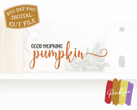 Good Morning Pumpkin SVG Files | Fall Sign Svg | Pumpkins Svg | Autumn Svg | Commercial Use | Cricut | Silhouette | Digital Cut Files (1070667206) SVG PinkZou 