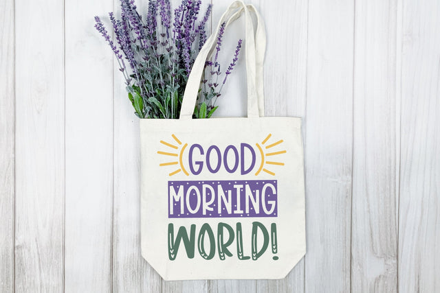 Good Morning World | Positive Quote SVG Cut File SVG zoellartz 