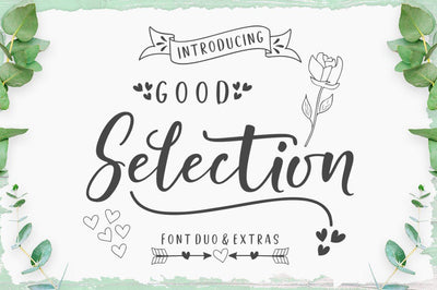 Good Selection Font Duo & Extras Font Megatype 