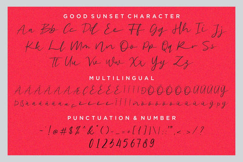 Good Sunset - Handwritten Script Font Font Allouse.Studio 