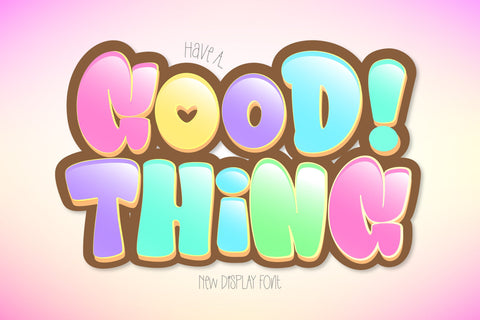 Good Thing Font BB Digital Arts 