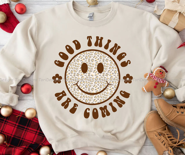 Good Things Are Coming Sublimation Design, Retro Inspirational Png, Inspirational Png, Positive Quotes, Mental Health Png, Motivational Png Sublimation ToriDesigns 