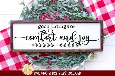 Good Tidings of Comfort and Joy | Christmas Sign SVG SVG Cheese Toast Digitals 