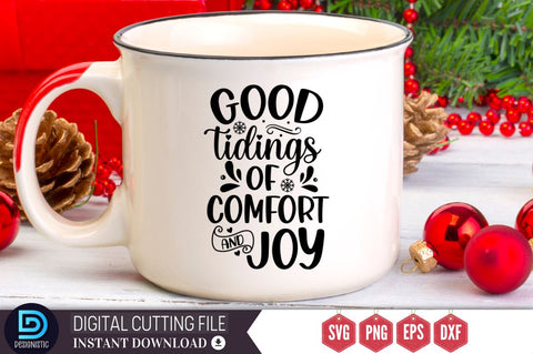 Good tidings of comfort and joy SVG, Good tidings of comfort and joy SVG DESIGNISTIC 