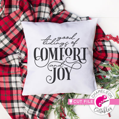 Good Tidings of Comfort and Joy svg png dxf SVG Chameleon Cuttables 