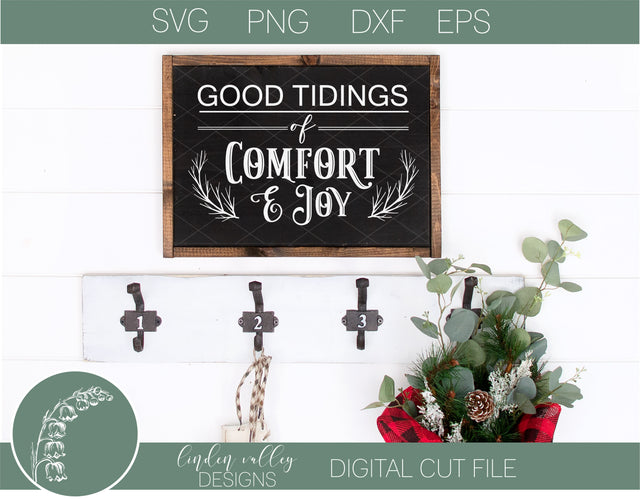 Good Tidings Of Comfort and Joy SVG SVG Linden Valley Designs 