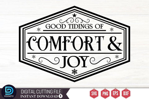 Good tidings of comfort & joy SVG SVG DESIGNISTIC 