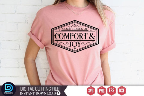Good tidings of comfort & joy SVG SVG DESIGNISTIC 