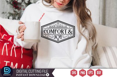 Good tidings of comfort & joy SVG SVG DESIGNISTIC 
