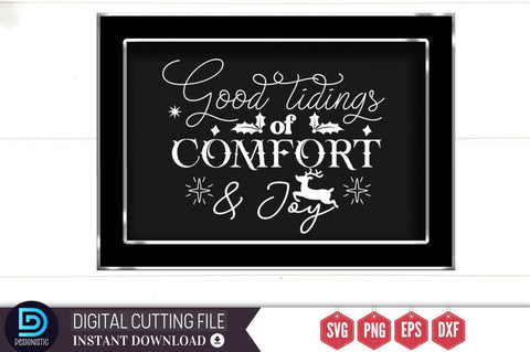 Good tidings of comfort & joy SVG SVG DESIGNISTIC 