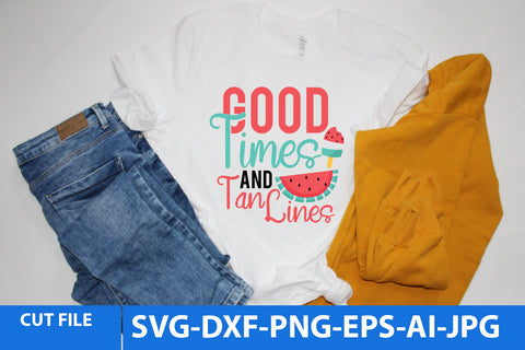 Good times And Tan Lines SVG Design SVG BlackCatsMedia 