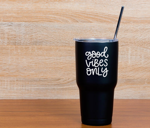 Good Vibes Only Hand Lettered Cut File SVG SVG Cursive by Camille 