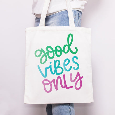 Good Vibes Only Hand Lettered Cut File SVG SVG Cursive by Camille 