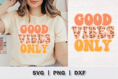 Good Vibes Only Retro SVG SVG Ikonart Design Shop 