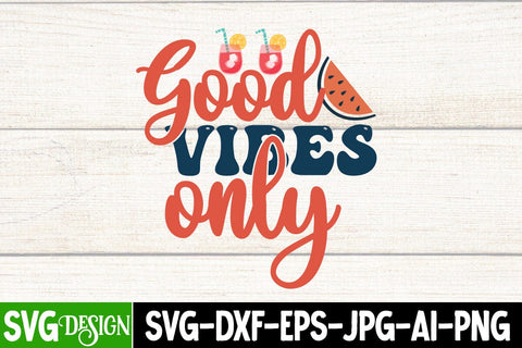 Good Vibes Only SVG Cut File SVG BlackCatsMedia 