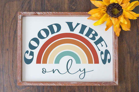 Good Vibes Only SVG | Retro SVG SVG B Renee Design 