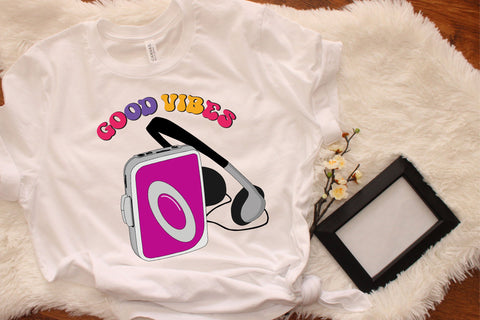 Good Vibes Playlist Cassette Retro PNG Sublimation Rupkotha 