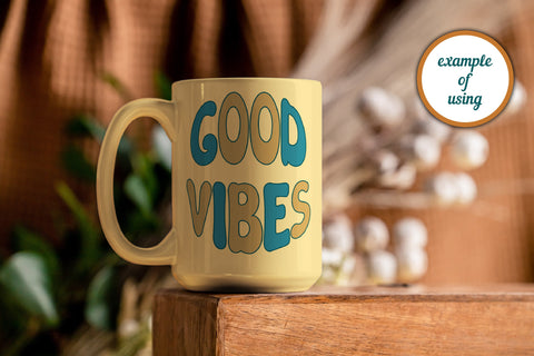 Good Vibes SVG | Groovy Sublimation Design SVG AnnaViolet_store 