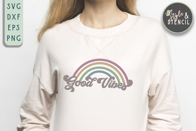 Good Vibes SVG | Quotes | Summer SVG Style and Stencil 