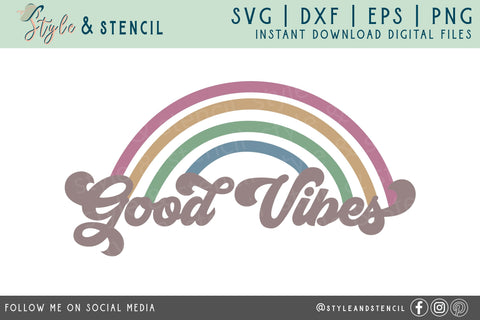 Good Vibes SVG | Quotes | Summer SVG Style and Stencil 