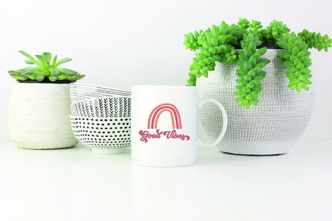 Good Vibes SVG | Rainbow SVG SVG So Fontsy Design Shop 