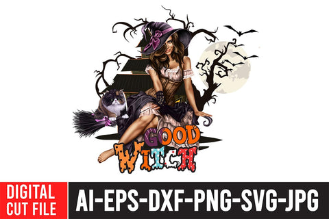 Good Witch Sublimation Design Sublimation BlackCatsMedia 