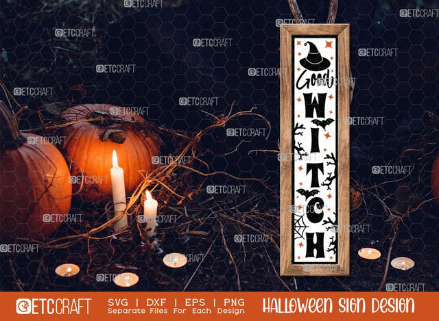 Good Witch Svg | Halloween SVG | Porch Sign Svg | Halloween Decor Svg | Farmhouse Decor Svg | Halloween Sign Svg | Halloween Wood Sign Design SVG ETC Craft 