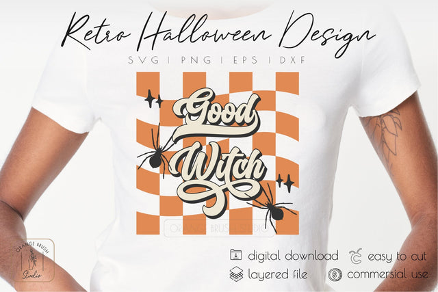 Good Witch SVG Retro Halloween Shirt Design Witch Party SVG SVG OrangeBrushStudio 