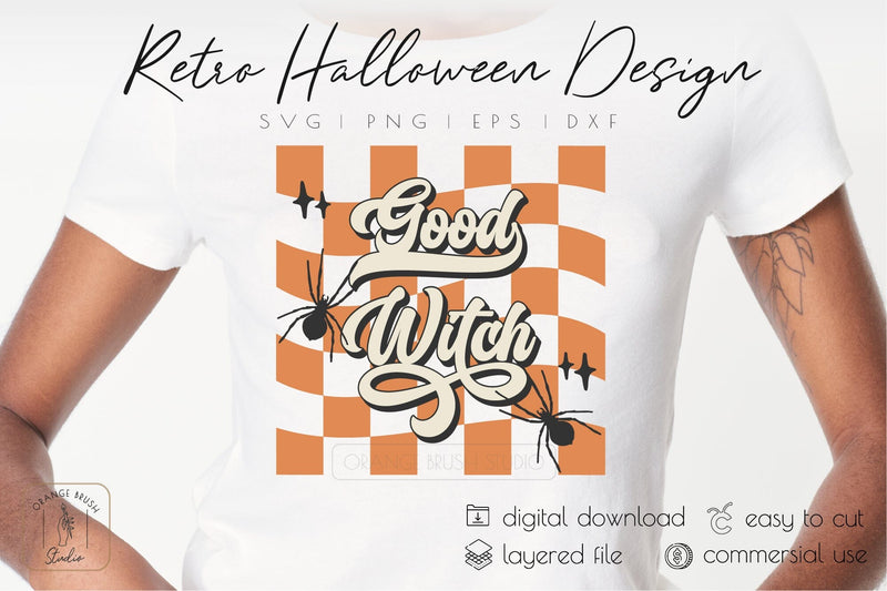 Good Witch SVG Retro Halloween Shirt Design Witch Party SVG SVG OrangeBrushStudio 