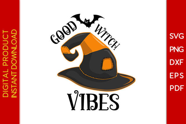 Good Witch Vibes Halloween SVG PNG PDF Cut File SVG Creativedesigntee 