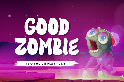 Good Zombie - Playful Display Font Font Alpaprana Studio 