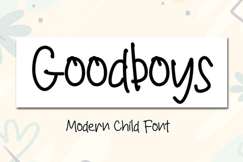 Goodboys Font Afandi Studio 