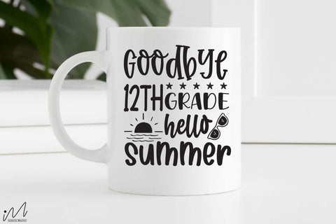 Goodbye 12th grade hello summer svg, 12th grade svg, Hello summer svg, Summer t shirt, Teacher vacation svg, Teacher t shirt,cut files SVG Isabella Machell 