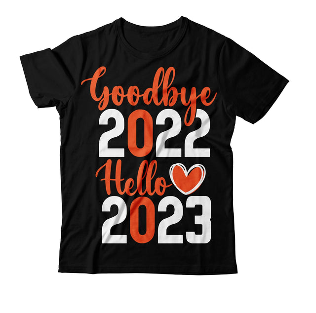 Goodbye 2022 Hello 2023 SVG Cut File SVG BlackCatsMedia 