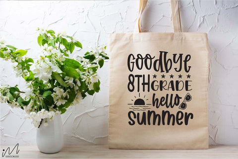 Goodbye 8th grade hello summer svg, 8th grade svg, Hello summer svg, Summer t shirt, Teacher vacation svg, Teacher t shirt,cut files SVG Isabella Machell 