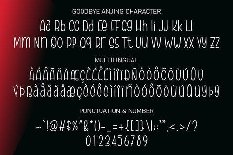 Goodbye Anjing - a Tall Handwritten Font Font Allouse.Studio 