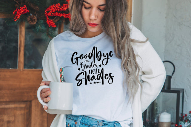 Goodbye Grades Hello Shades svg SVG orpitasn 