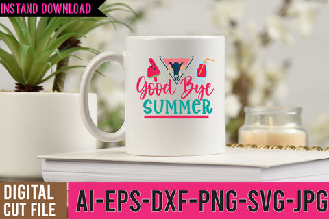GoodBye Summer SVG Cut Files | GoodBye Summer SVG Design SVG BlackCatsMedia 