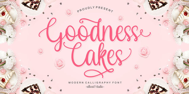 Goodness Cakes Font Allouse.Studio 