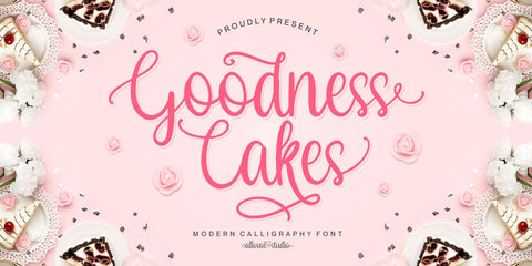 Goodness Cakes Font Allouse.Studio 