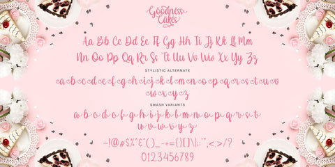 Goodness Cakes Font Allouse.Studio 