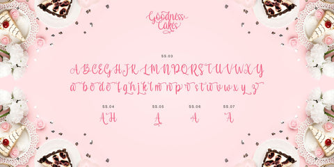 Goodness Cakes Font Allouse.Studio 