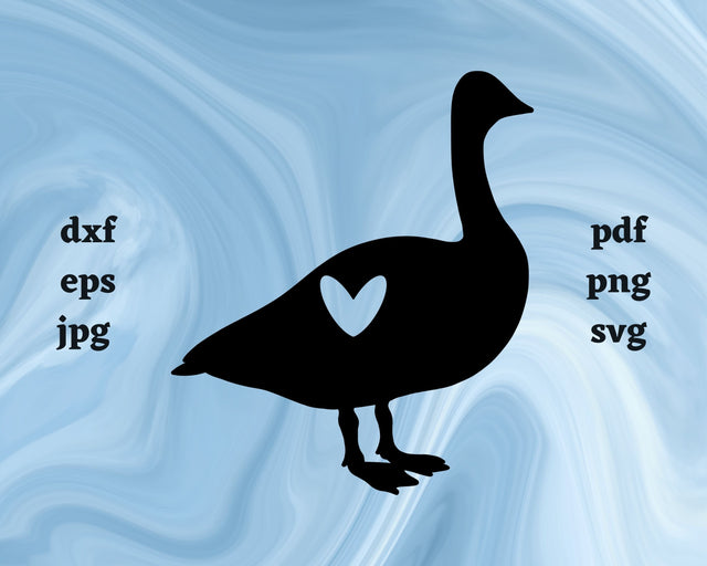 Goose Heart SVG Cut File SVG Northern Light SVG 