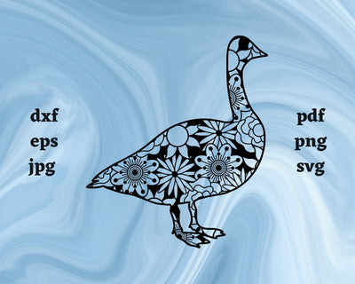 Goose Mandala SVG Cut File SVG Northern Light SVG 