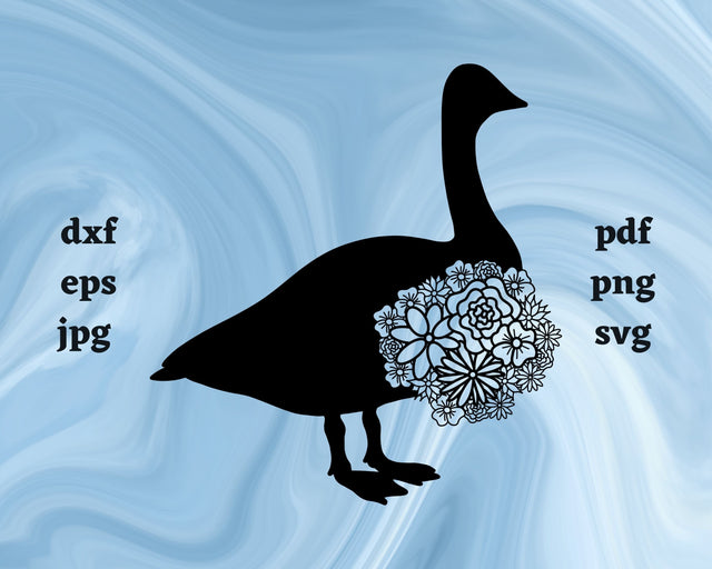 Goose Mandala SVG Cut File SVG Northern Light SVG 