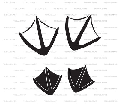 Goose Track Footprint SVG TribaliumArtSF 