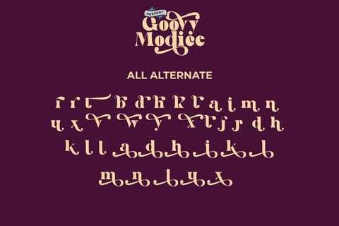 Goovy Modice Font Fallen Graphic Studio 
