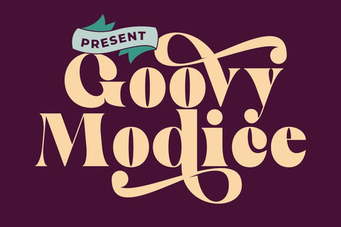 Goovy Modice Font Fallen Graphic Studio 