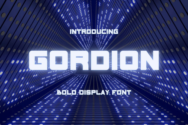 Gordion - Modern Sans Serif Typeface Font Masyafi Studio 