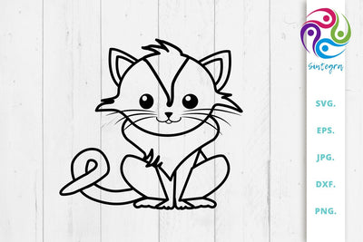 Gorgeous Cat Svg Cut File SVG Sintegra 